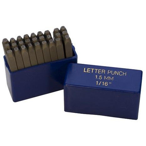 letter punch - letter punch set - 1/16 letter punch set - 1/16 letter punch