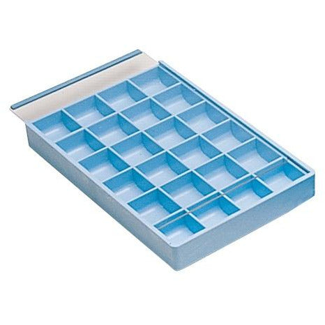 24 compartment tray - sorting tray - organizing tray - tray with cover