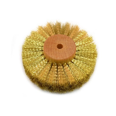 crimped brass wheel brush - brass texturing brush - brass jewelry texturing brush - brass jewellery texturing brush