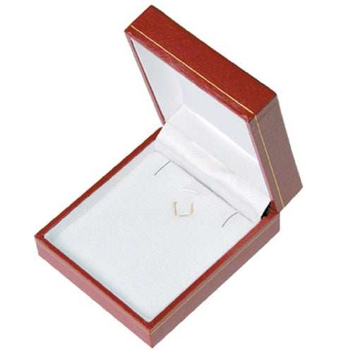 leatherette jewelry box - leatherette pendant box - leatherette earring box - cartier style pendant box - cartier style earring box - cartier style jewelry box - classic style pendant box - classic style earring box - classic style jewelry box