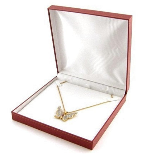 leatherette jewelry box - leatherette necklace box - cartier style necklace box - cartier style jewelry box - classic style necklace box - classic style jewelry box