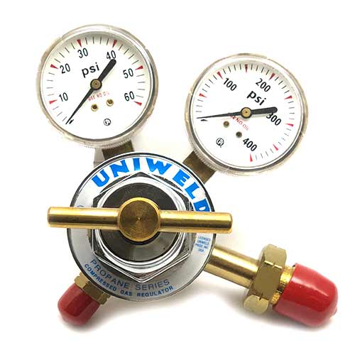 regulator - gas - gas regulator - 1 stage gas regulator - gas tank regulator - uniweld regulator 