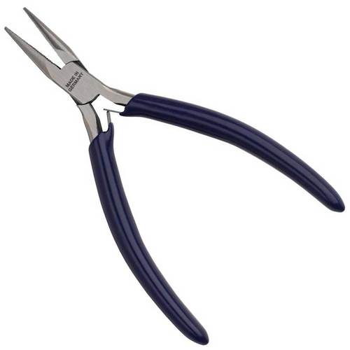 Chain Nose Plier w/Spring Serrated German (1 piece)