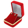 velvet earring box - velvet metal earring box - velvet metal jewerly box - velvet jewelry box