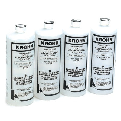 Krohn Silver Plating Solution & Stainless Anode Set for