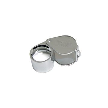 10X Triplet Lens Eye Loupe Jewelers Magnifier Chrome