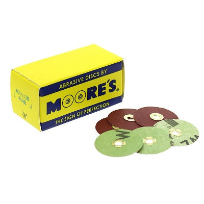 moores discs - moores adalox discs - moores sand paper discs - moores disc with brass center - moores snap on discs - moores adalox snap on discs - emery paper discs - sanding discs